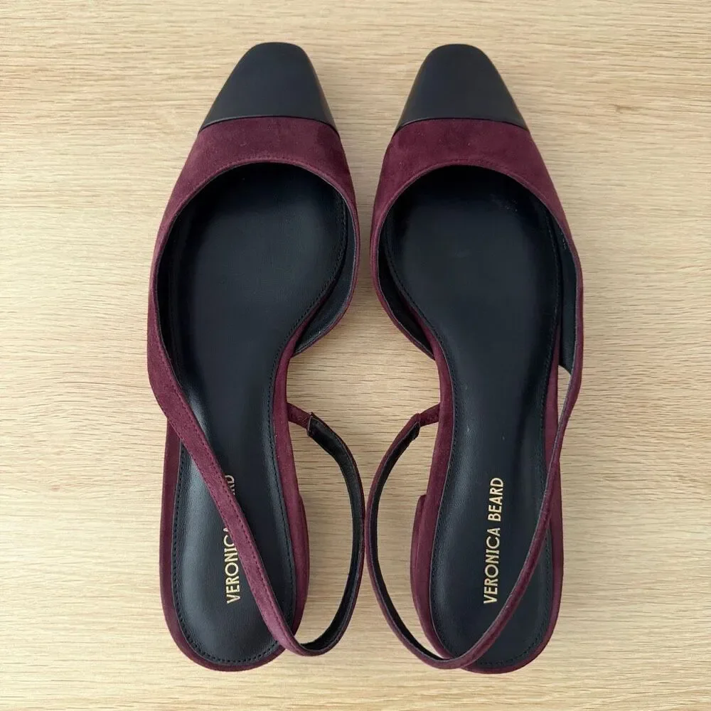 Veronica Beard Cecile Two Toned Slingback Heels 8.5